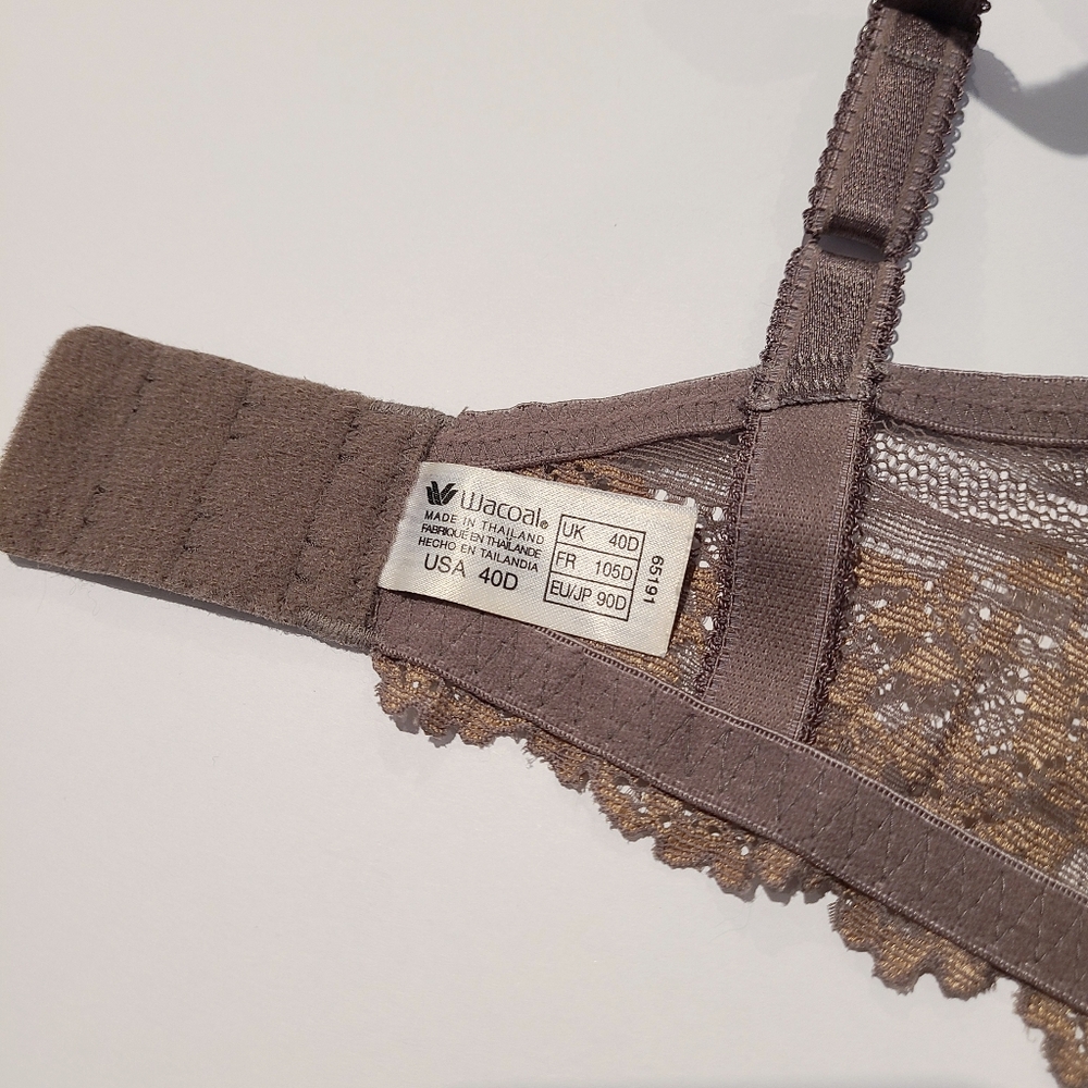 Wacoal Embrace Lace Underwire Unlined Bra 40D - Picture 6 of 6